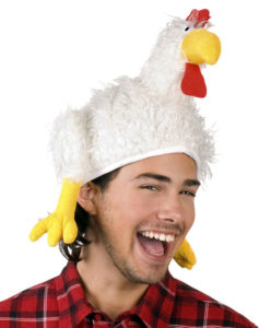 Huhn-Mütze für Karneval