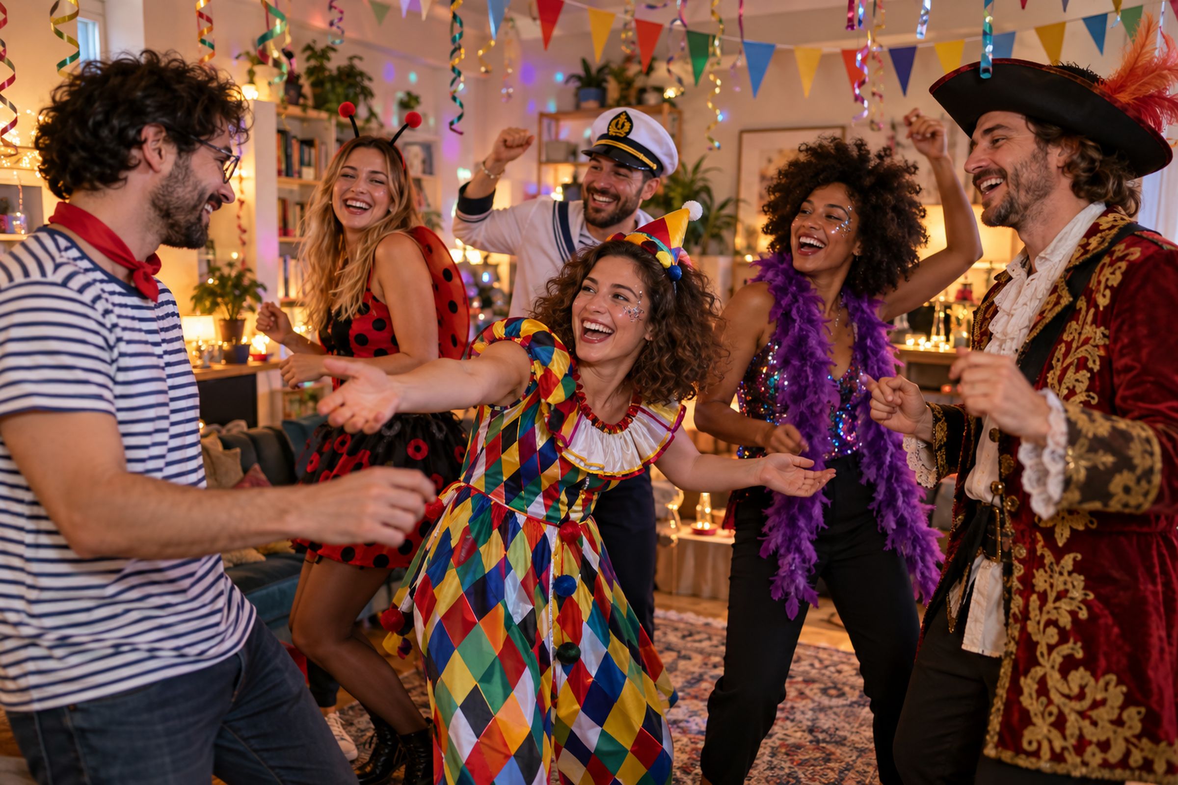 Stimmung auf der Karnevalsparty