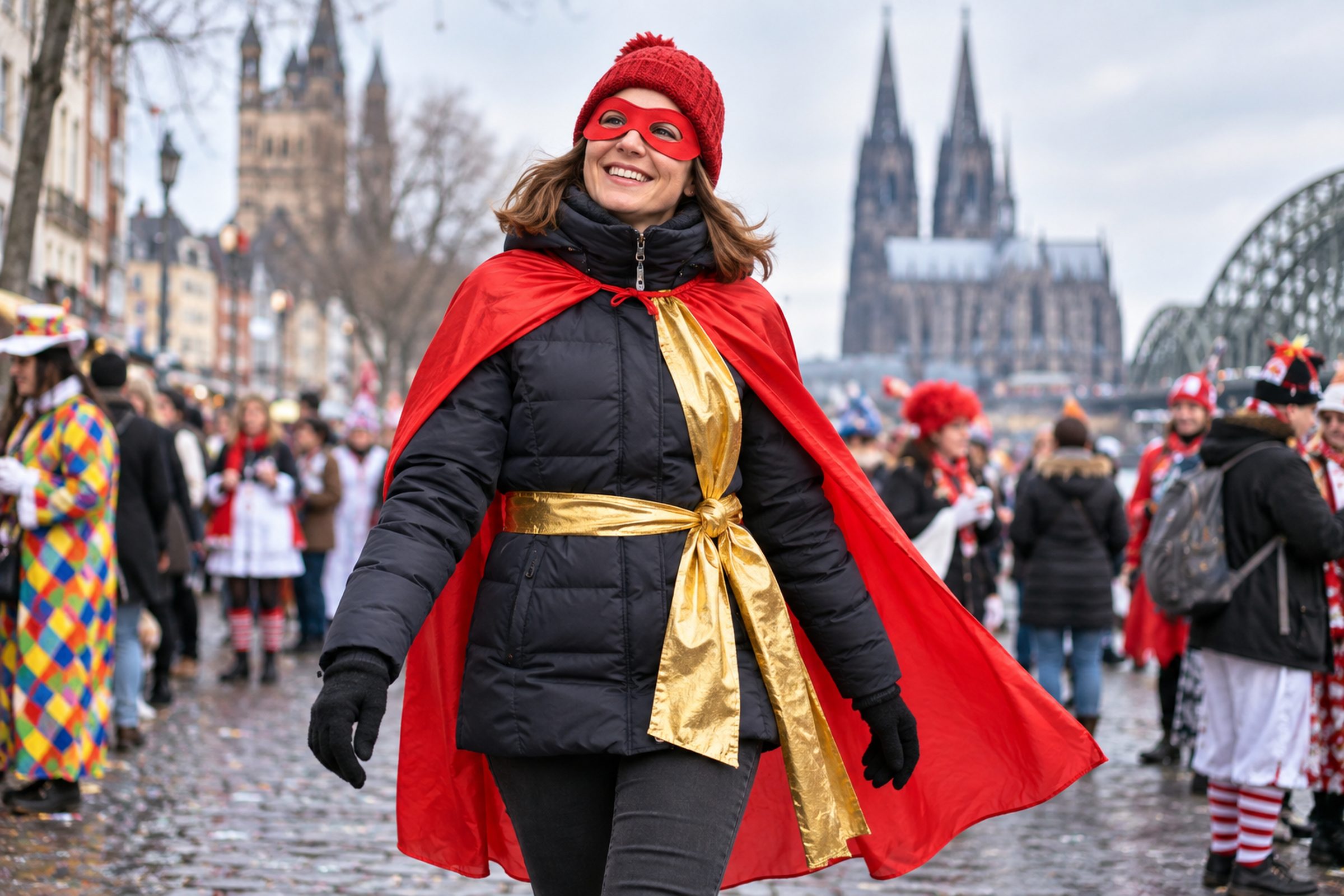Karnevalskostüm über der Winterjacke – 15 Ideen